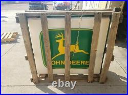 John Deere Dealer Sign in the crate 50 inches x 46 inches x 8.5