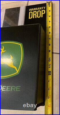 John Deere Dealer Wooden Warranty Pamphlet Brochure Drop Box Display RARE