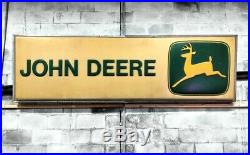 John Deere Dealership Sign. Vintage / 100% Original Lighted Farm Tractor Sign
