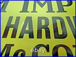 John Deere Embossed Sign Quality Farm Implements 23.5 X 12-1/4