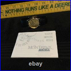 John Deere Employee 25 Year (1 Diamond) Leather Band Montreux Wrist Watch NIB