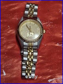 John Deere Employee Retirement Ladies Gold Adjustable Band Watch