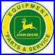 John_Deere_Equipment_Parts_Service_28_Round_Heavy_Duty_USA_Made_Metal_Adv_Sign_01_odv