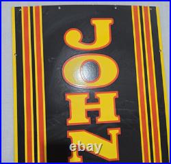 John Deere Farm Equipment Porcelain Enamel Sign 72x 24inches