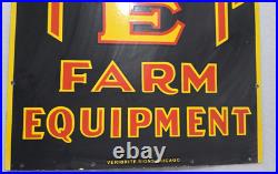 John Deere Farm Equipment Porcelain Enamel Sign 72x 24inches