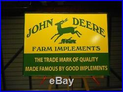 John Deere Farm Implements Lighted Sign