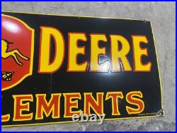 John Deere Farm Implements Porcelain Enamel Sign 72x24 SSP