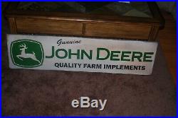 John Deere Farm Implements antique style Wood Sign Framed 12x48
