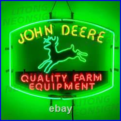 John Deere Farm Tractor Beer Neon Light Sign Beer Bar Garage Wall Decor 24x20