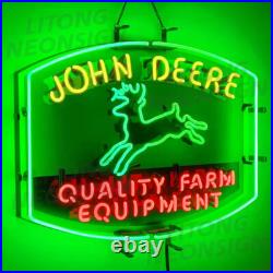 John Deere Farm Tractor Beer Neon Light Sign Beer Bar Garage Wall Decor 24x20