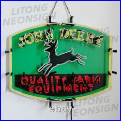 John Deere Farm Tractor Beer Neon Light Sign Beer Bar Garage Wall Decor 24x20