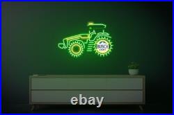 John Deere Farm Tractor Busch Light Beer LED Neon Light Lamp Sign With Dimmer John Deere Farm Tractor Busch Light Beer LED Neon Light Lamp Sign With Dimmer