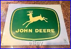 John Deere Farm Tractor Dealer 16 x 12 Vintage Metal Sign Licensed Product