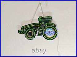 John Deere Farm Tractor Equipment 2D LED 20x15 Neon Sign Light For Farmers