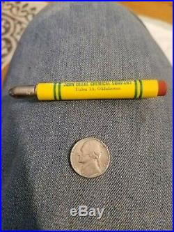 John Deere Fertilizer Chemical Bullet Pencil Farm Tractor Rare 50s Ad sign old