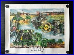 John Deere From Swords to Plowshares Signed Crouse Numbered Print 1947-1997