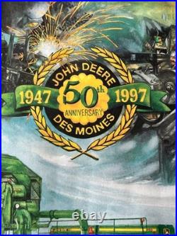 John Deere From Swords to Plowshares Signed Crouse Numbered Print 1947-1997