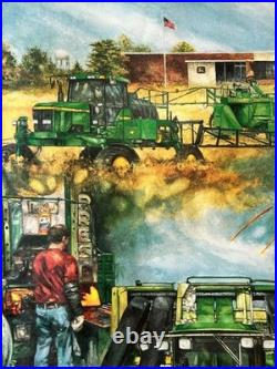 John Deere From Swords to Plowshares Signed Crouse Numbered Print 1947-1997