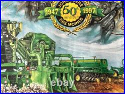 John Deere From Swords to Plowshares Signed Crouse Numbered Print 1947-1997