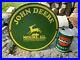 John_Deere_Heavy_Porcelain_Sign_12_Inch_Good_Condition_Nice_Sign_01_oy