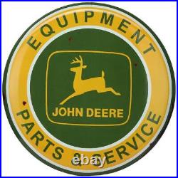 John Deere High Gloss Tin Button Size 24 in. W x 24 in. H