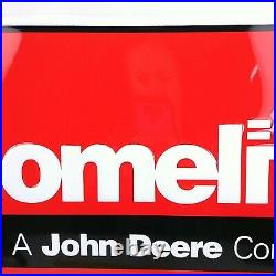 John Deere Homelite Dealer Sign Embossed Sign 17 3/4 x 24 NOS