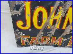 John Deere Implements Porcelain Collectable Farming Agriculture Sign