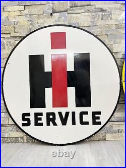 John Deere & International Heritage 36inc Diameter Porcelain Enamel Sign John Deere & International Heritage 36inc Diameter Porcelain Enamel Sign