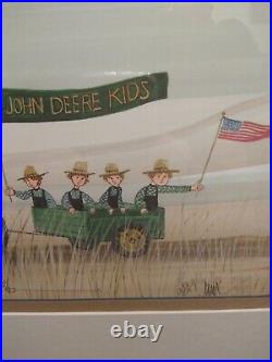 John Deere Kids SIGNED limited run print P Buckley Moss 1690/3547