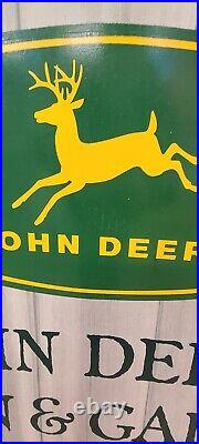John Deere Lawn And Garden Tractor Agriculture Seed Feed Implement Sign