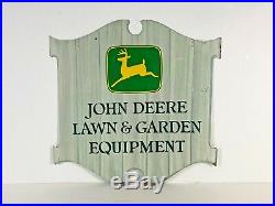 John Deere Lawn & Garden Equipment 2 sided colonial tractor, plow, farm sign