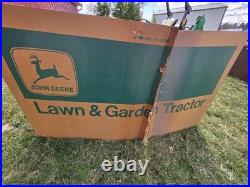 John Deere Lawn & Garden Tractor Advertising Sign Weekend Freedom Machine