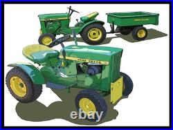 John Deere Lawn & Garden Tractors Metal Sign 24 x 30 USA Steel