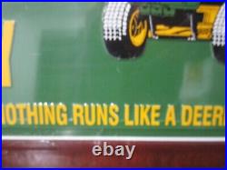 John Deere Licensed Product My Favorite Toy, Nothing Runs Like A Deere NOS Sign