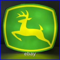 John Deere Light Led Neon Sign USB Powered Dimmable for Garage Wall Decor