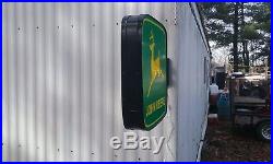 John Deere Lighted Sign Double Sided WithWall Mount