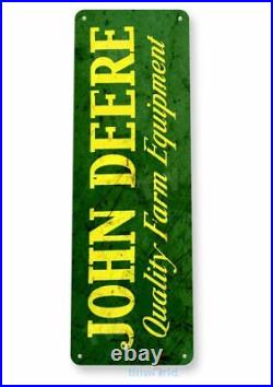 John Deere Lot Of 5 Tin Signs Tractor Farm Country Quality Farm Equipped
