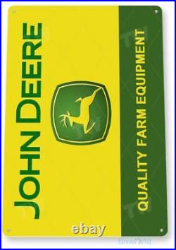 John Deere Lot Of 5 Tin Signs Tractor Farm Country Quality Farm Equipped