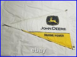 John Deere Marine Power Triangle Banner Flag RARE