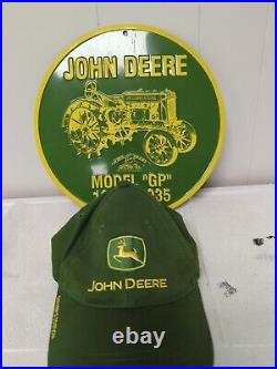 John Deere Metal Sign And New John Deere Owners Edition Hat