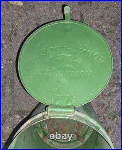 John Deere Moline ILL Cast Iron Corn Planter Seed Box & Lid Farm Sign Y2596 B