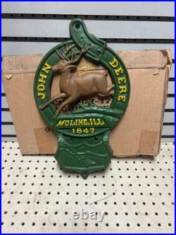 John Deere Moline Ill. 1847 Cast Iron Sign