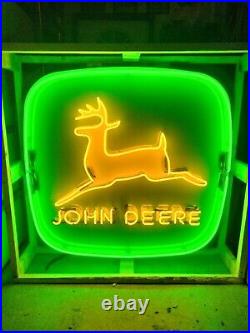 John Deere Neon Sign / John Deere Farm Signs / Tractor Farming Garage Barn Decor