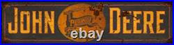 John Deere Plows Buck Deer Logo 36 Heavy Duty USA Made Metal Advertising Sign