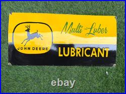 John Deere Porcelain Advertising Sign 27'' Inches