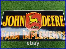 John Deere Porcelain Advertising Sign 40'' Inches