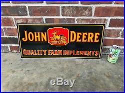 John Deere Porcelain Advertising Sign (dated 1934), Very Nice Condition