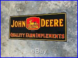 John Deere Porcelain Advertising Sign (dated 1934), Very Nice Condition