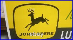 John Deere Porcelain Enamel Heavy Metal Sign 36 x 18 Inches Double Side John Deere Porcelain Enamel Heavy Metal Sign 36 x 18 Inches Double Side