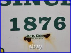 John Deere Porcelain Sign 30 Scarce Rare Farming Tractor Dealer Sales Garage